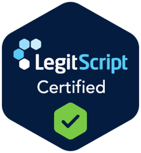 LegitScript Certified seal for Back2Basics Recovery